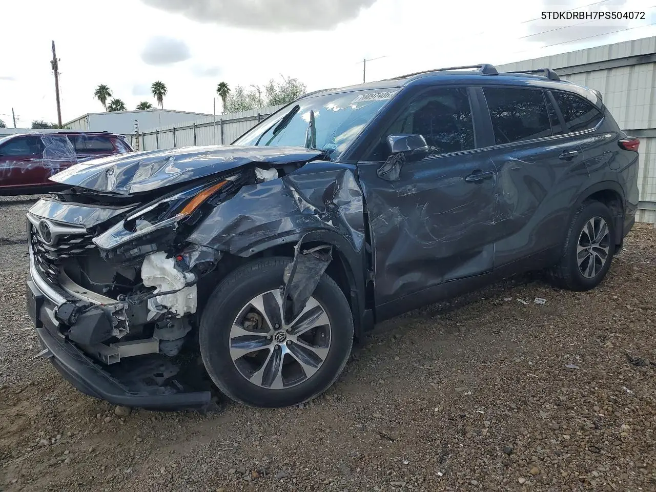 TOYOTA HIGHLANDER 2023, VIN 5TDKDRBH7PS504072