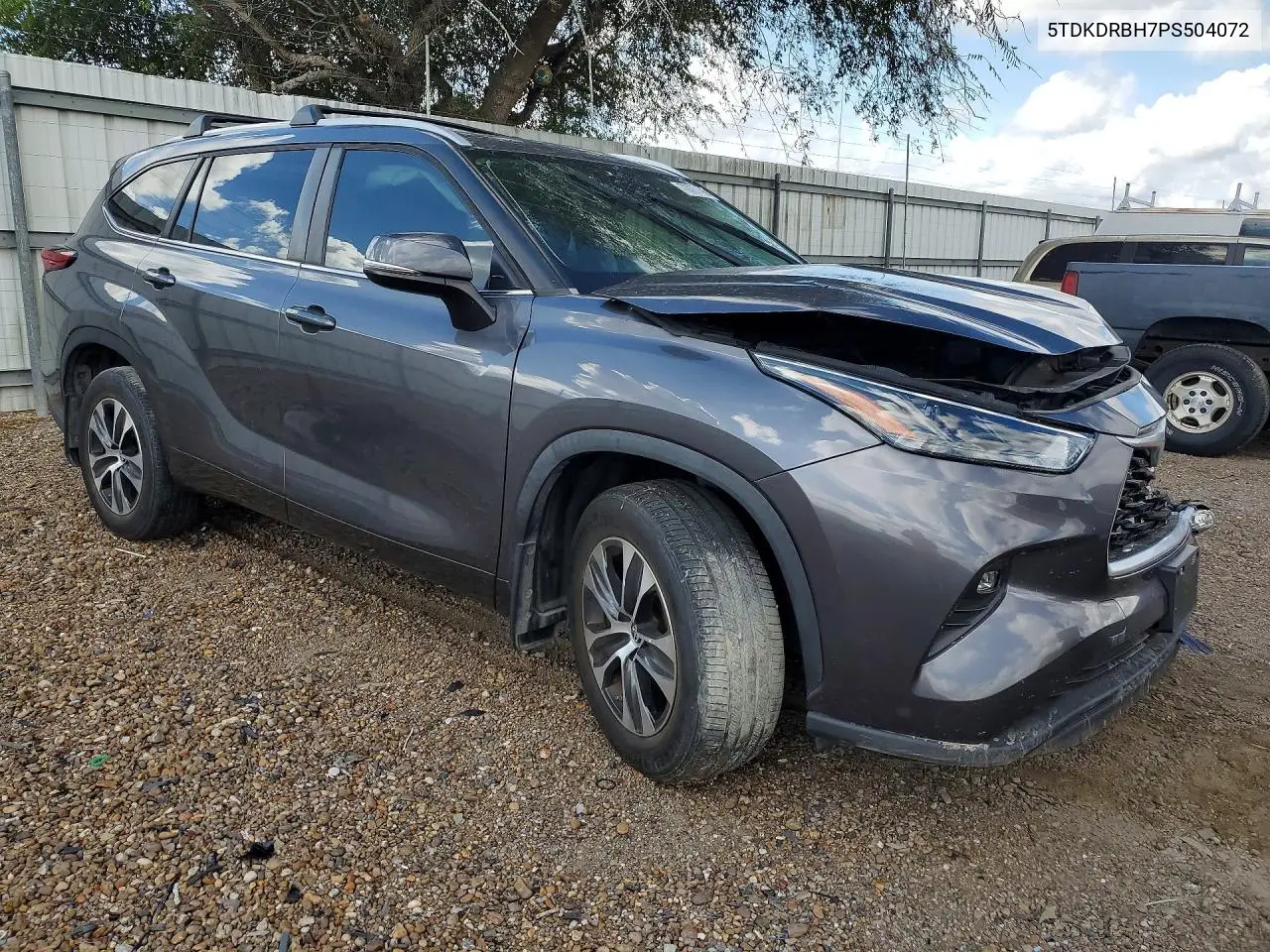 2023 TOYOTA HIGHLANDER VIN 5TDKDRBH7PS504072 — фото 4