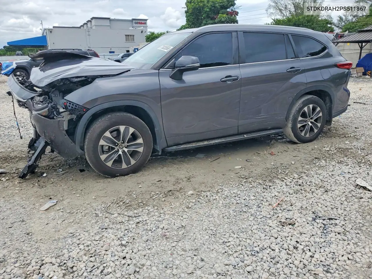 TOYOTA HIGHLANDER 2023, VIN 5TDKDRAH2PS511867