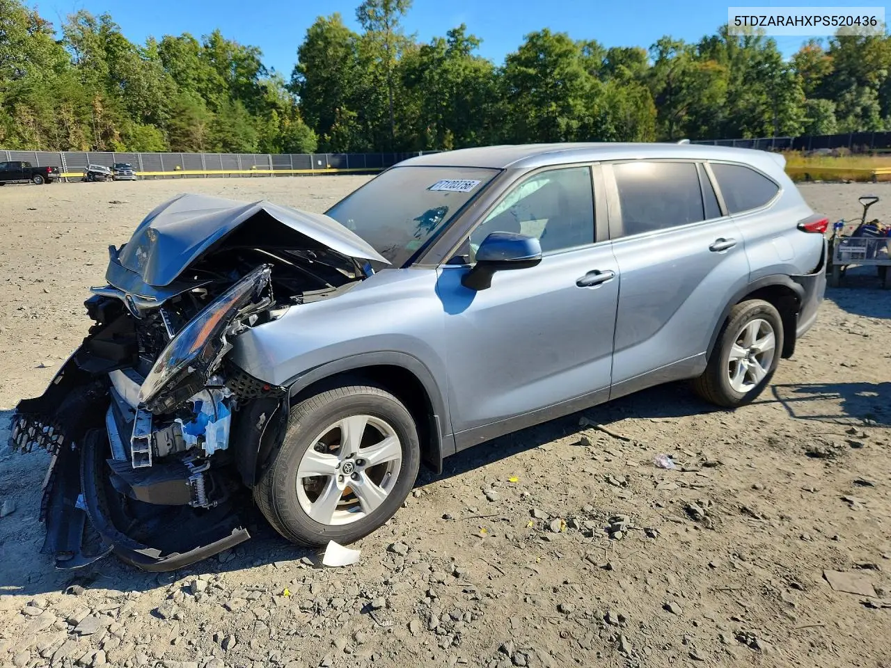 TOYOTA HIGHLANDER 2023, VIN 5TDZARAHXPS520436