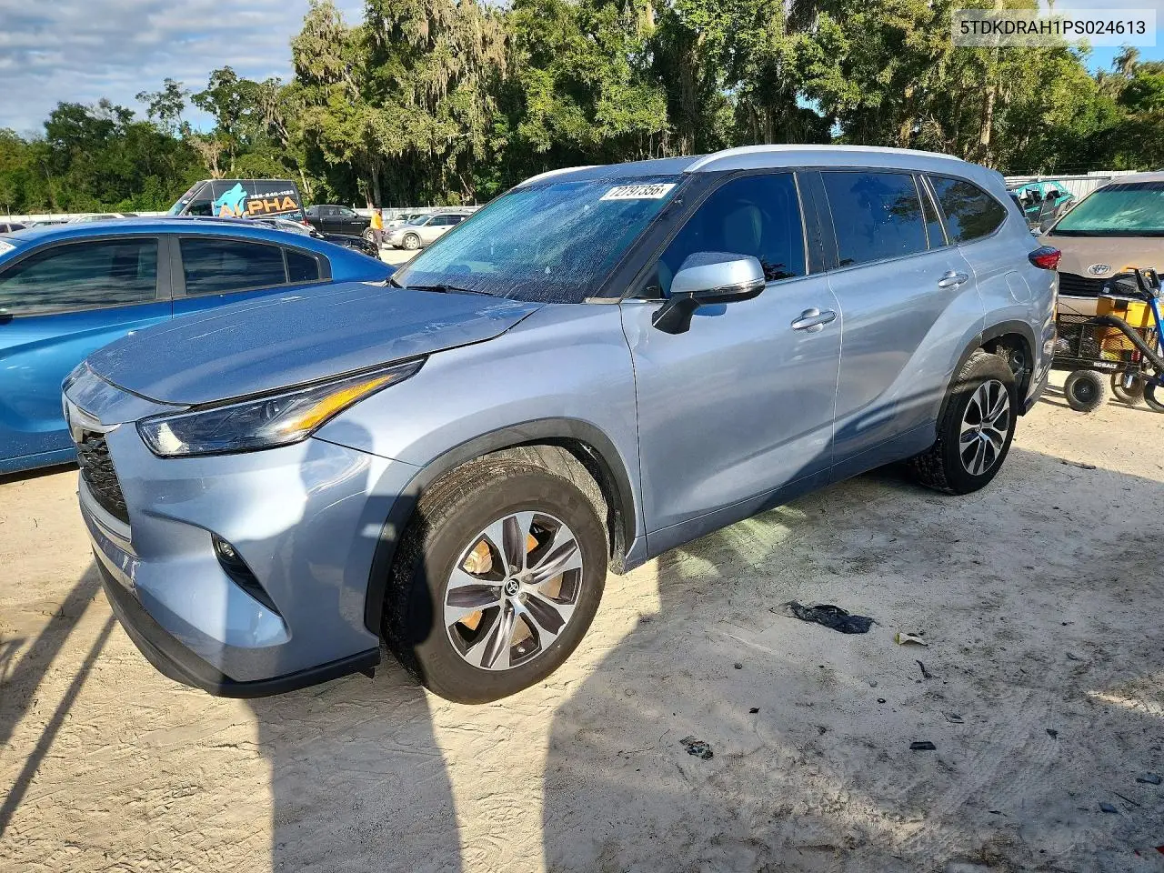 TOYOTA HIGHLANDER 2023, VIN 5TDKDRAH1PS024613