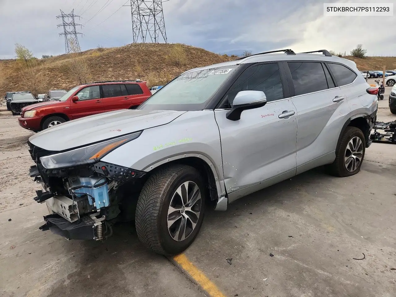 TOYOTA HIGHLANDER 2023, VIN 5TDKBRCH7PS112293
