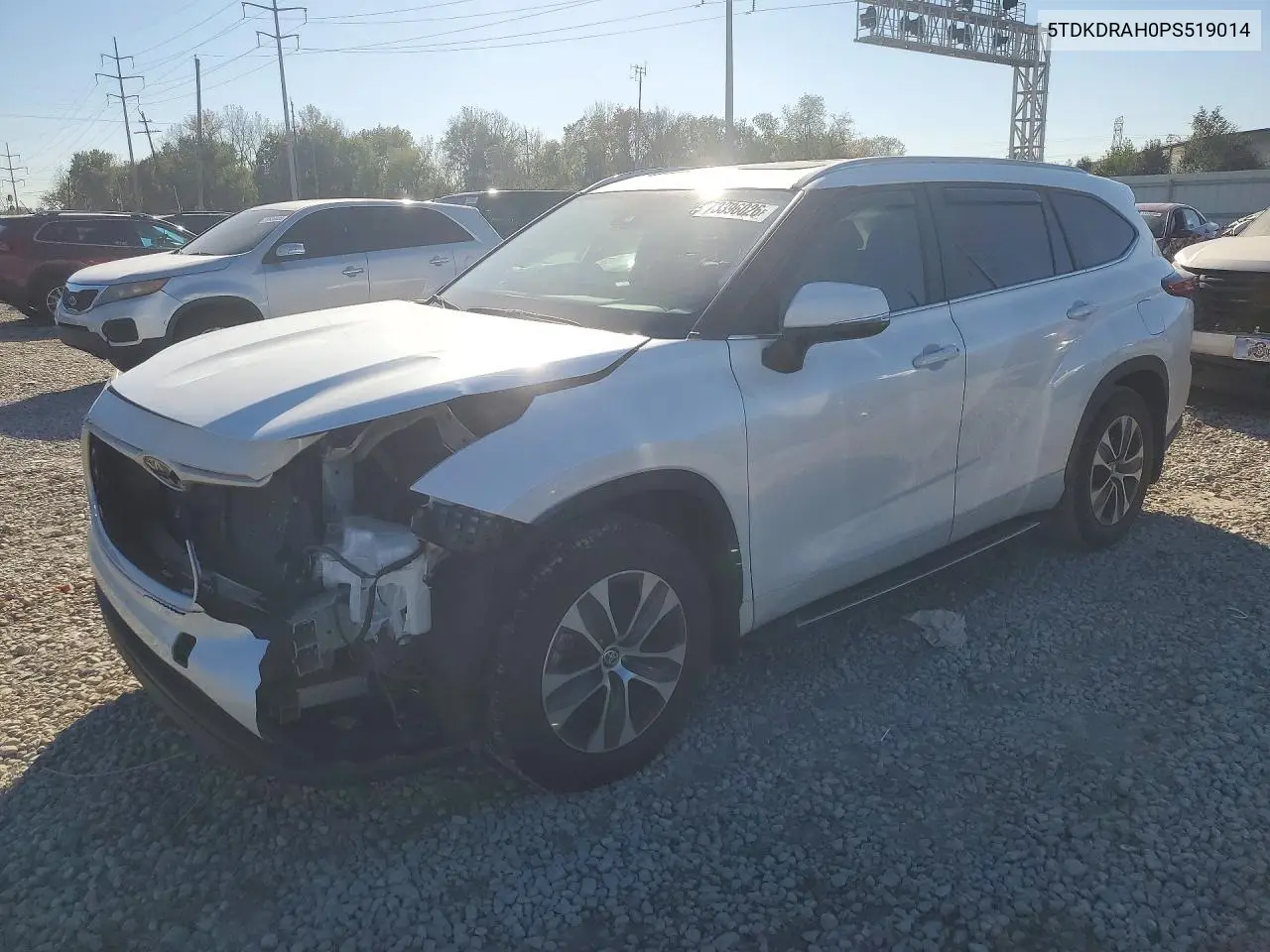 TOYOTA HIGHLANDER 2023, VIN 5TDKDRAH0PS519014