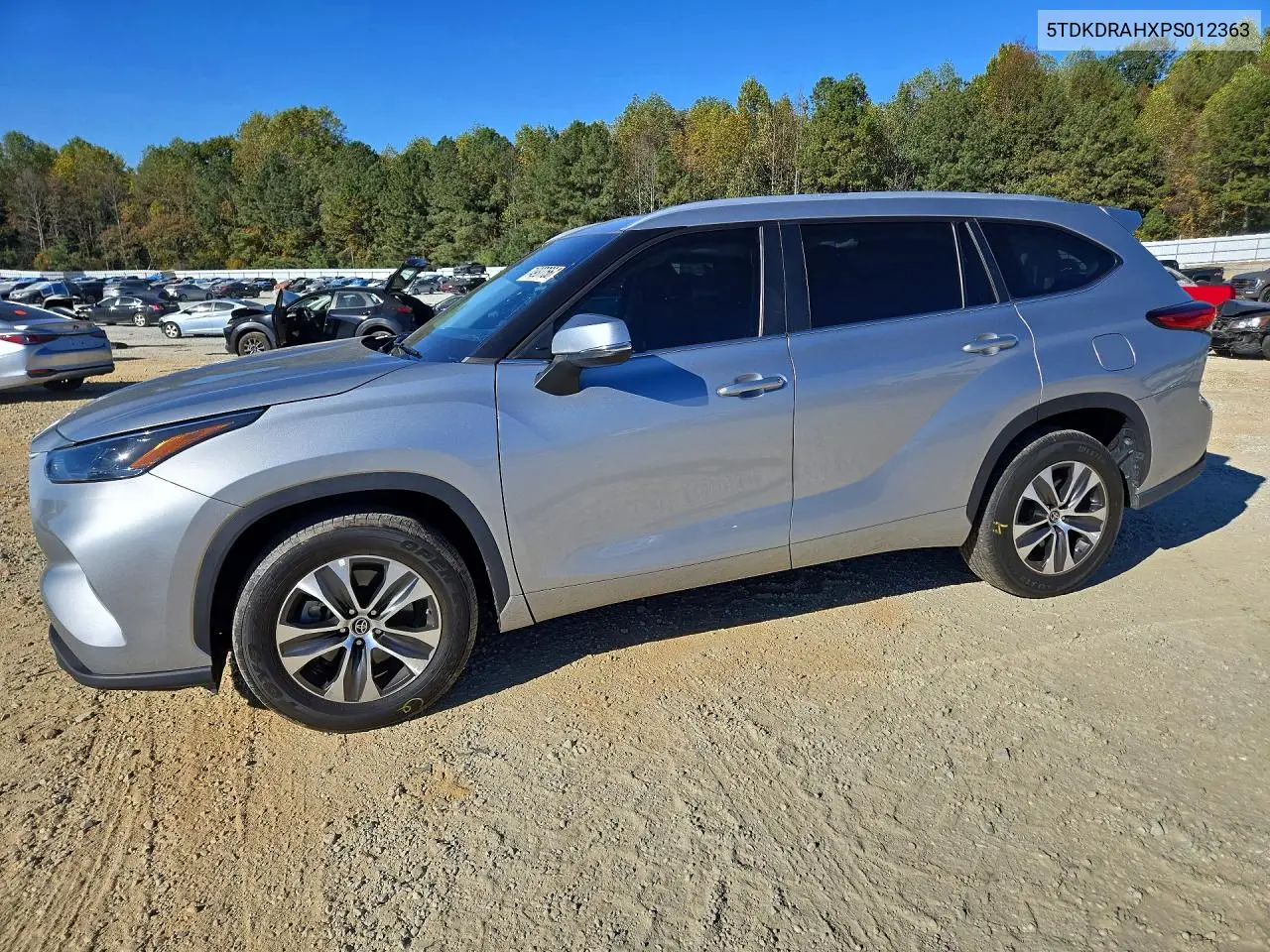 TOYOTA HIGHLANDER 2023, VIN 5TDKDRAHXPS012363