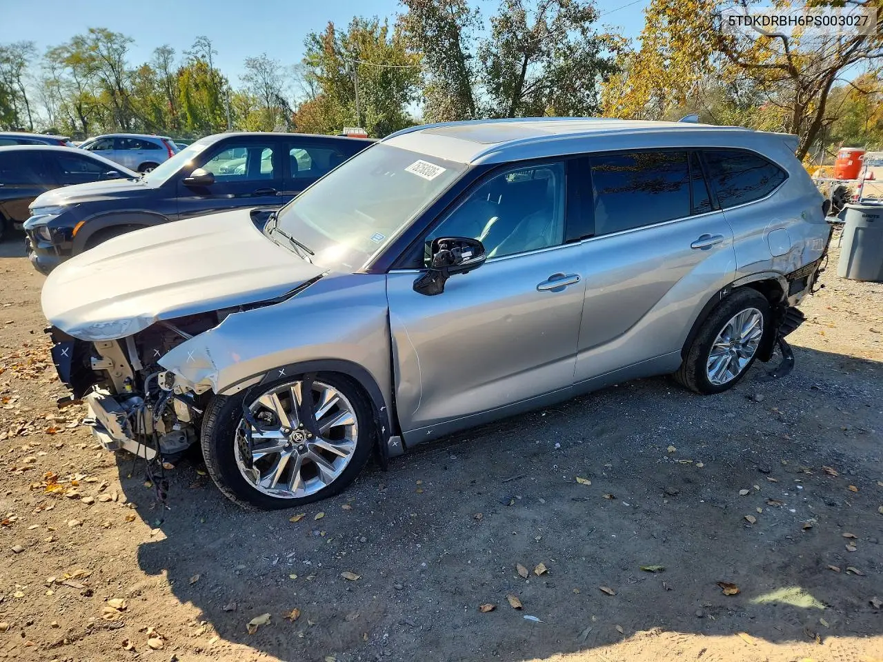 TOYOTA HIGHLANDER 2023, VIN 5TDKDRBH6PS003027