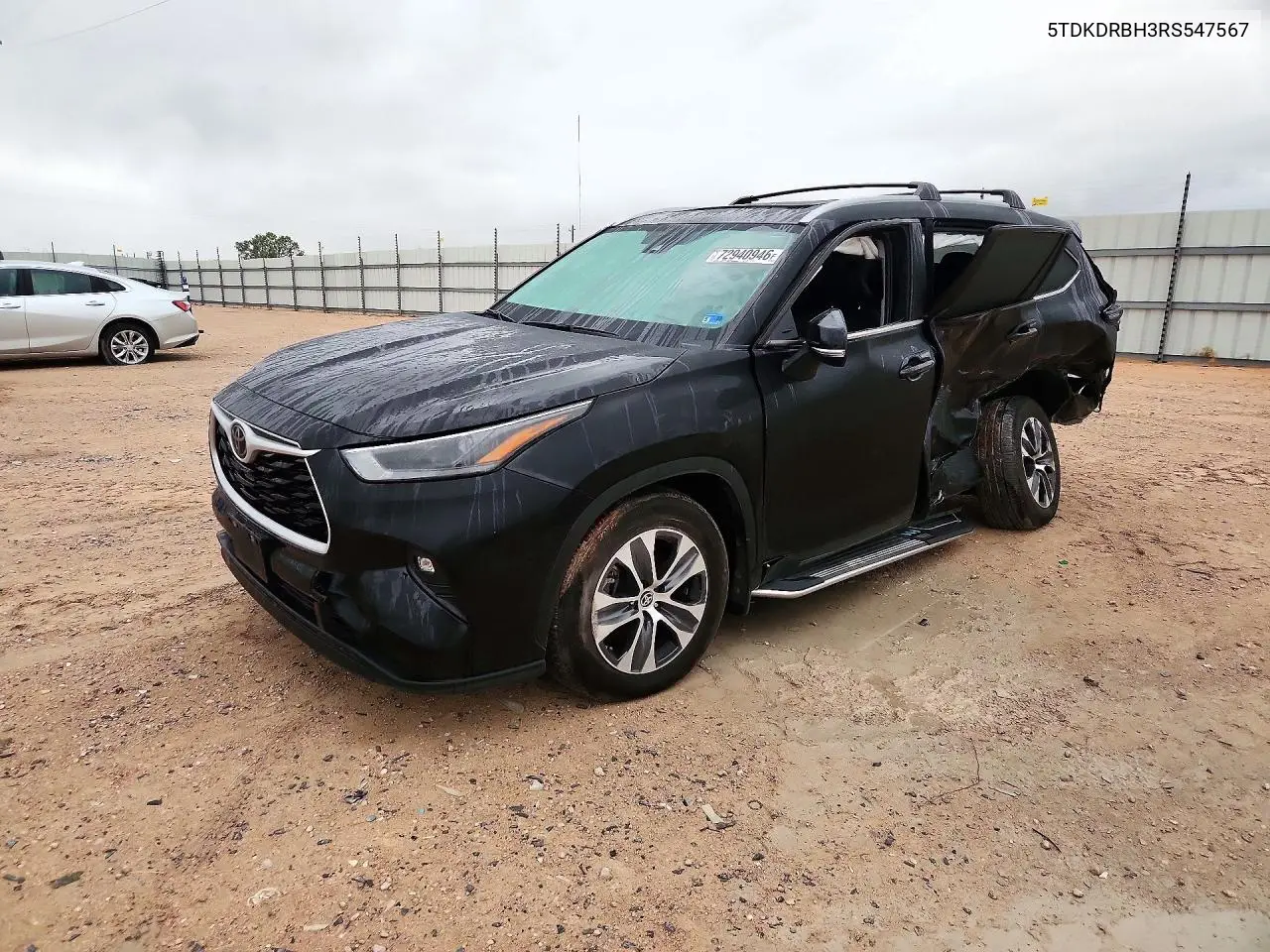 TOYOTA HIGHLANDER 2024, VIN 5TDKDRBH3RS547567