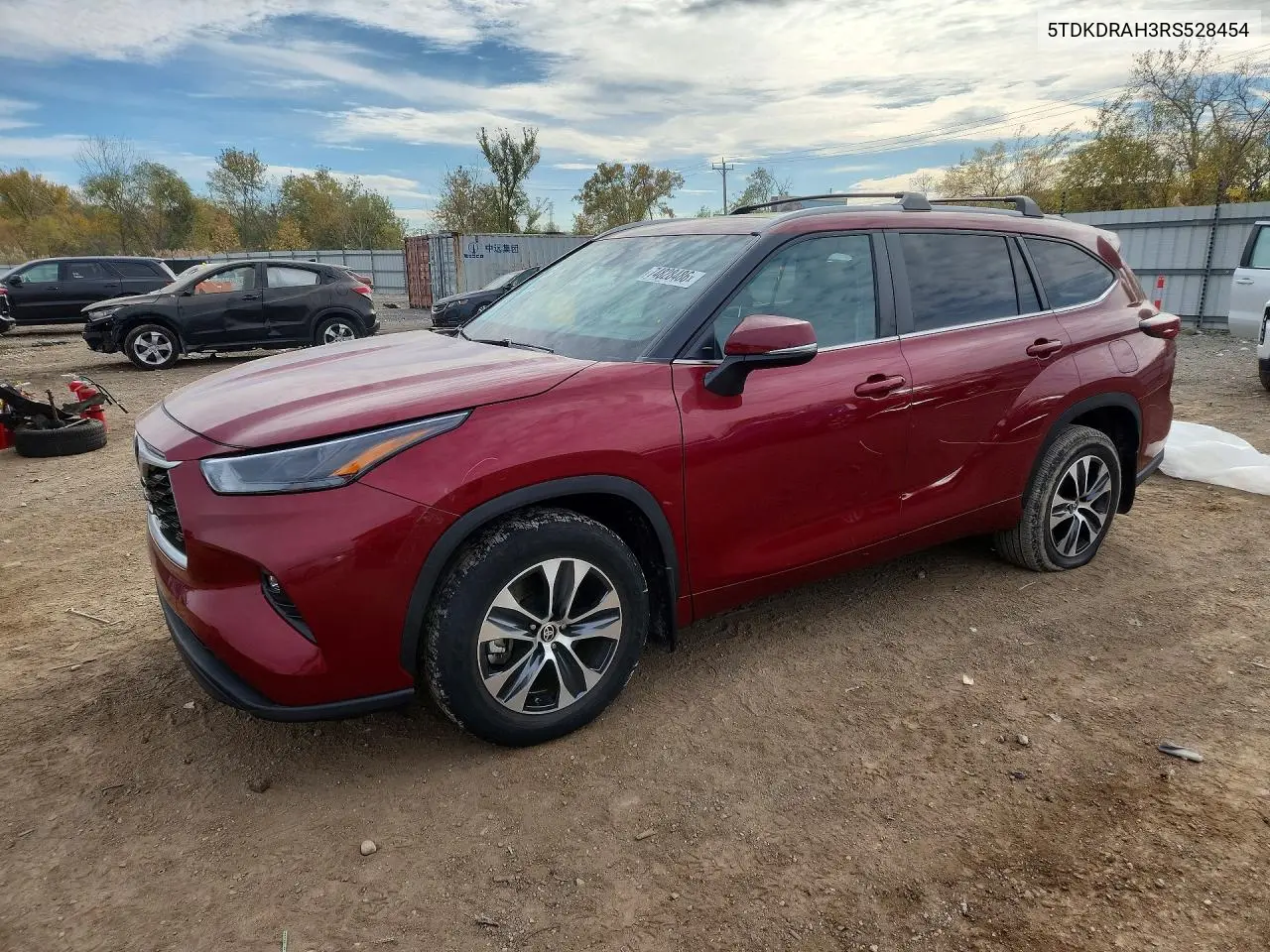 TOYOTA HIGHLANDER 2024, VIN 5TDKDRAH3RS528454