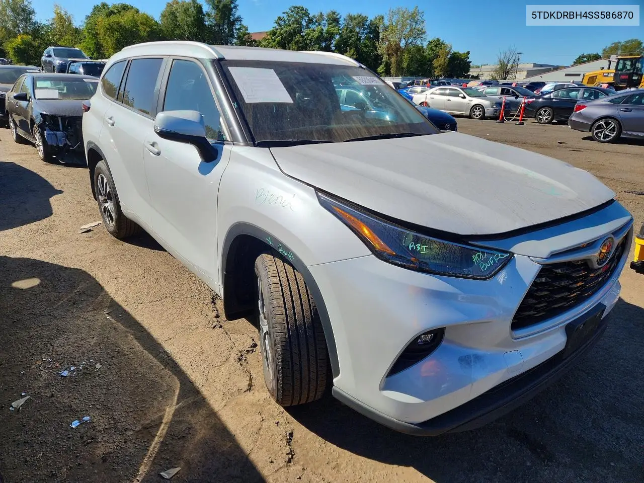 2025 TOYOTA HIGHLANDER VIN 5TDKDRBH4SS586870 — фото 4