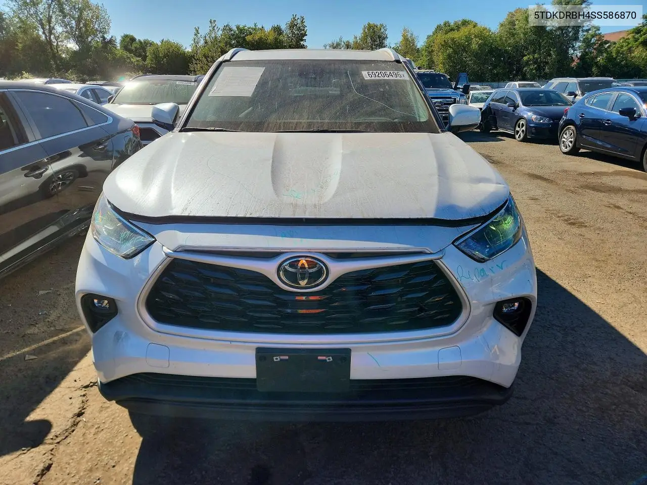 2025 TOYOTA HIGHLANDER VIN 5TDKDRBH4SS586870 — фото 5