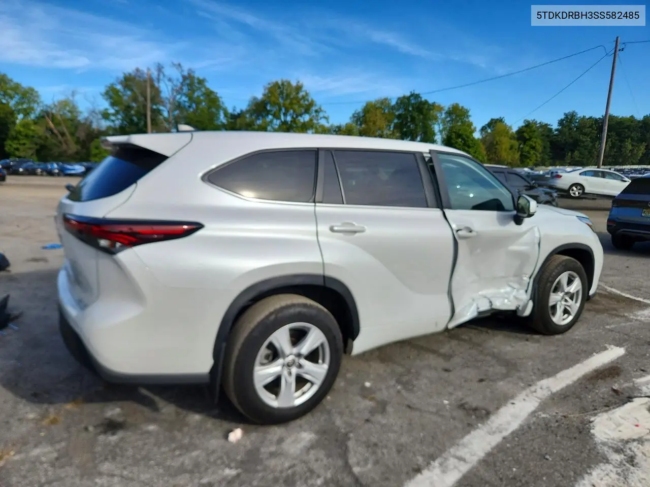 2025 TOYOTA HIGHLANDER VIN 5TDKDRBH3SS582485 — фото 3