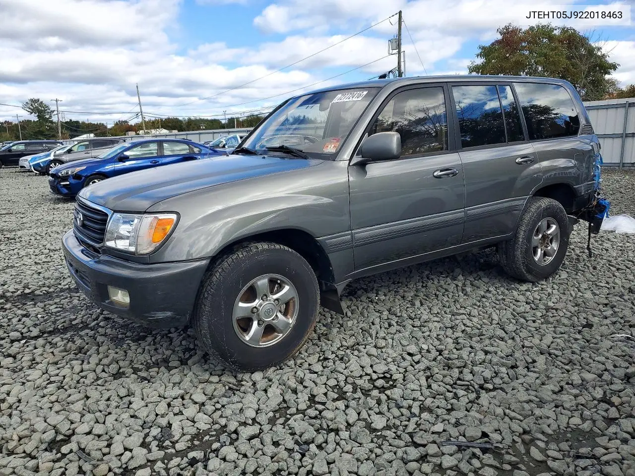 TOYOTA LAND CRUISER 2002, VIN JTEHT05J922018463