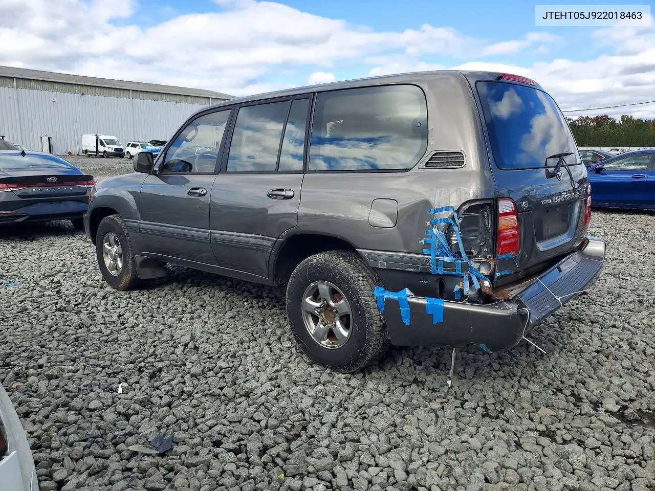 2002 TOYOTA LAND CRUISER VIN JTEHT05J922018463 — фото 2