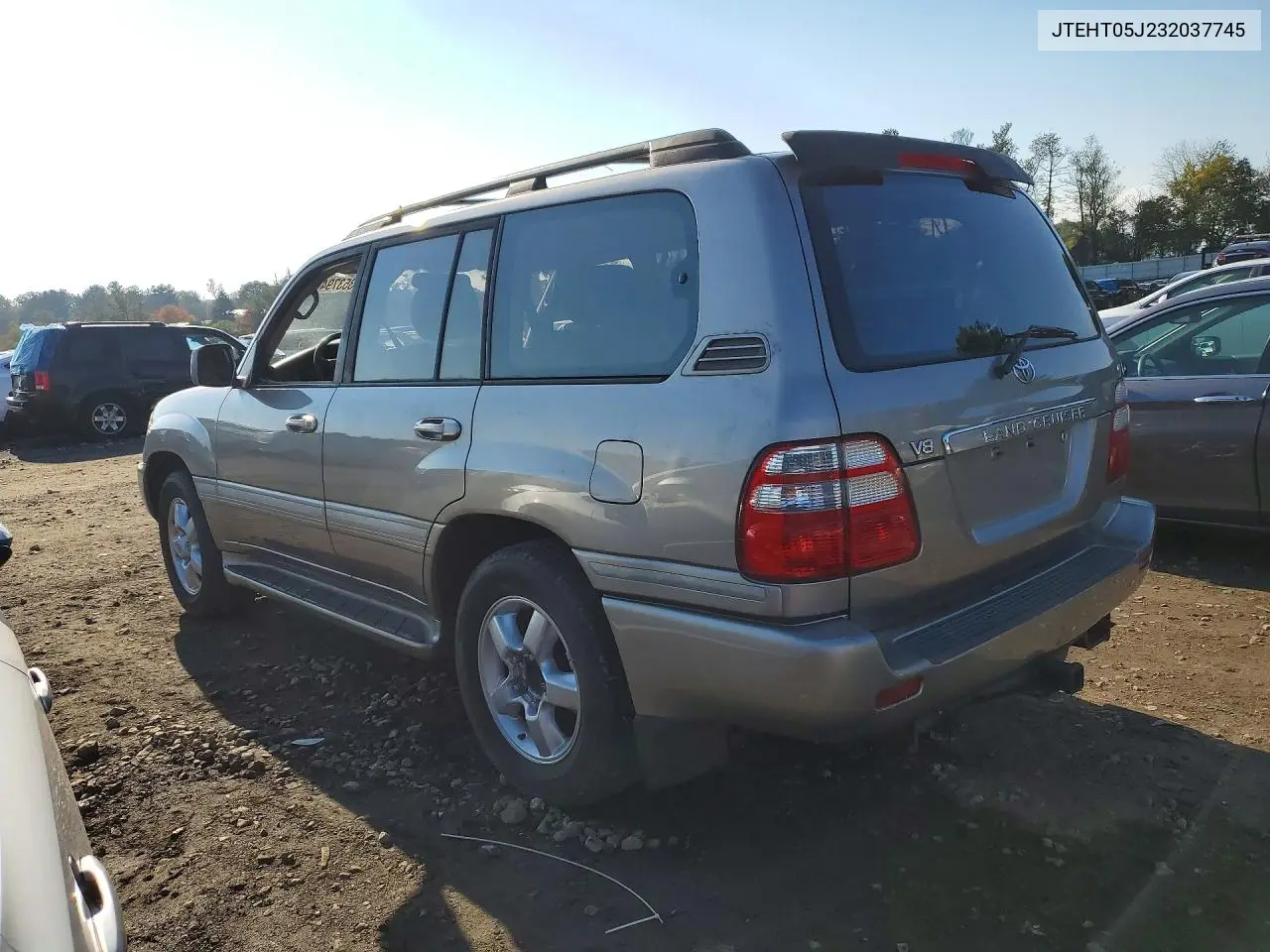 2003 TOYOTA LAND CRUISER VIN JTEHT05J232037745 — фото 2