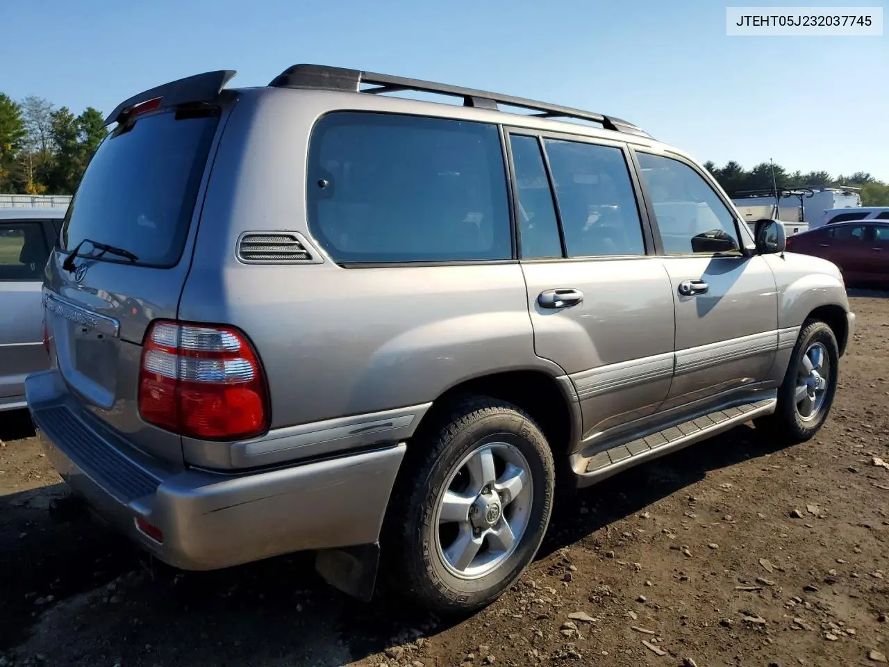 2003 TOYOTA LAND CRUISER VIN JTEHT05J232037745 — фото 3