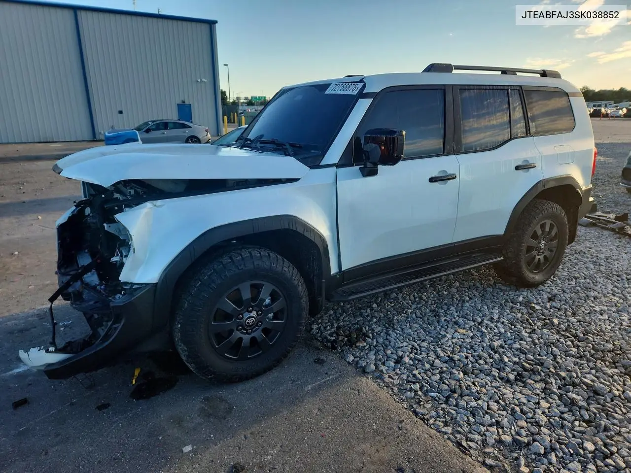 TOYOTA LAND CRUISER 2025, VIN JTEABFAJ3SK038852