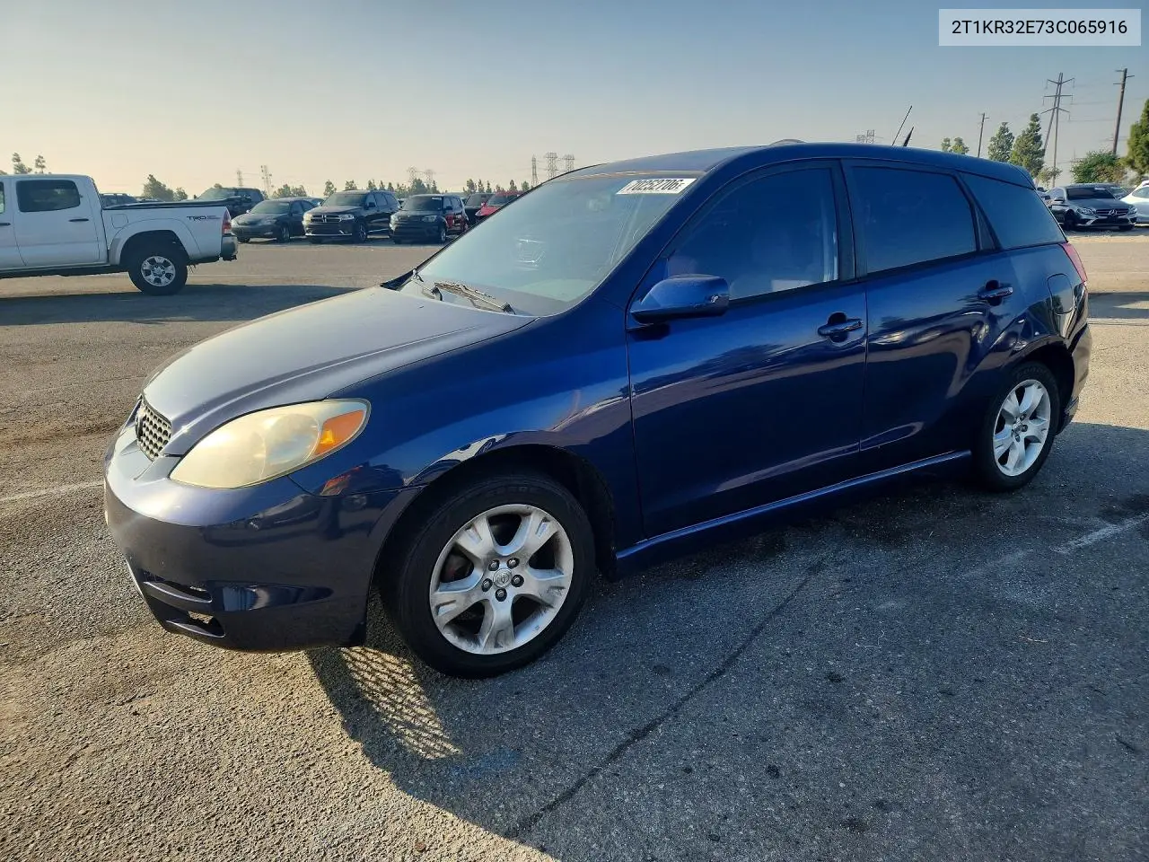 TOYOTA MATRIX 2003, VIN 2T1KR32E73C065916