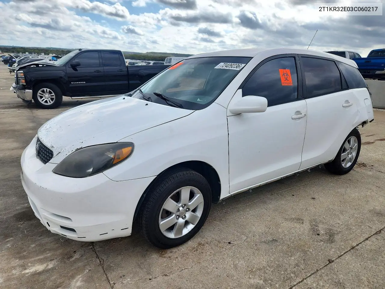 TOYOTA MATRIX 2003, VIN 2T1KR32E03C060217