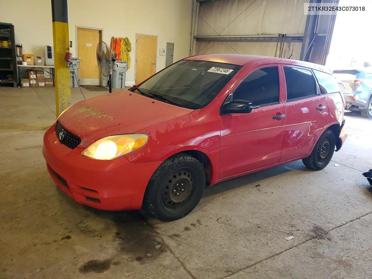 TOYOTA MATRIX 2003, VIN 2T1KR32E43C073018