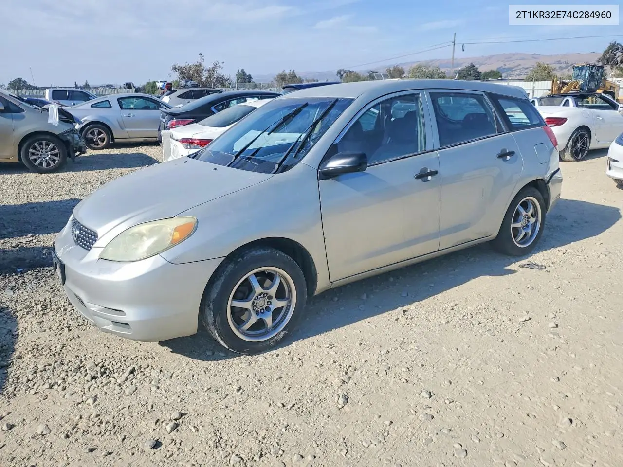 TOYOTA MATRIX 2004, VIN 2T1KR32E74C284960