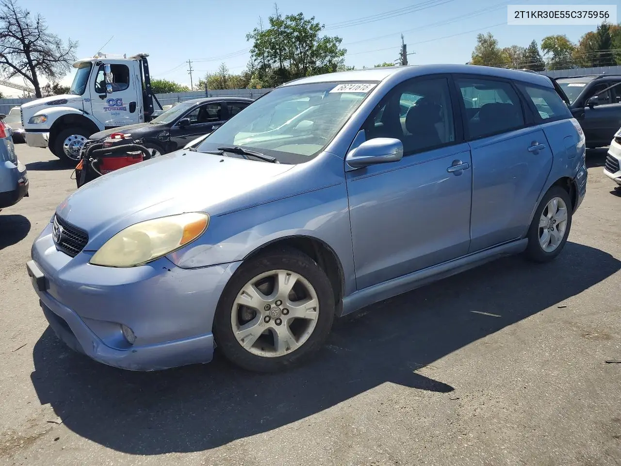 TOYOTA MATRIX 2005, VIN 2T1KR30E55C375956