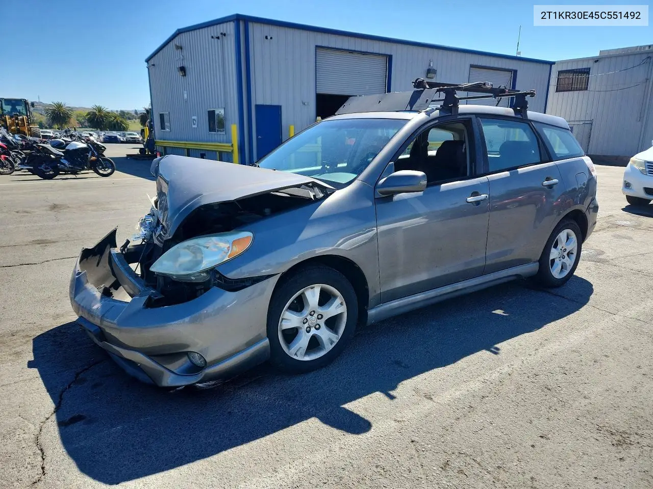 TOYOTA MATRIX 2005, VIN 2T1KR30E45C551492