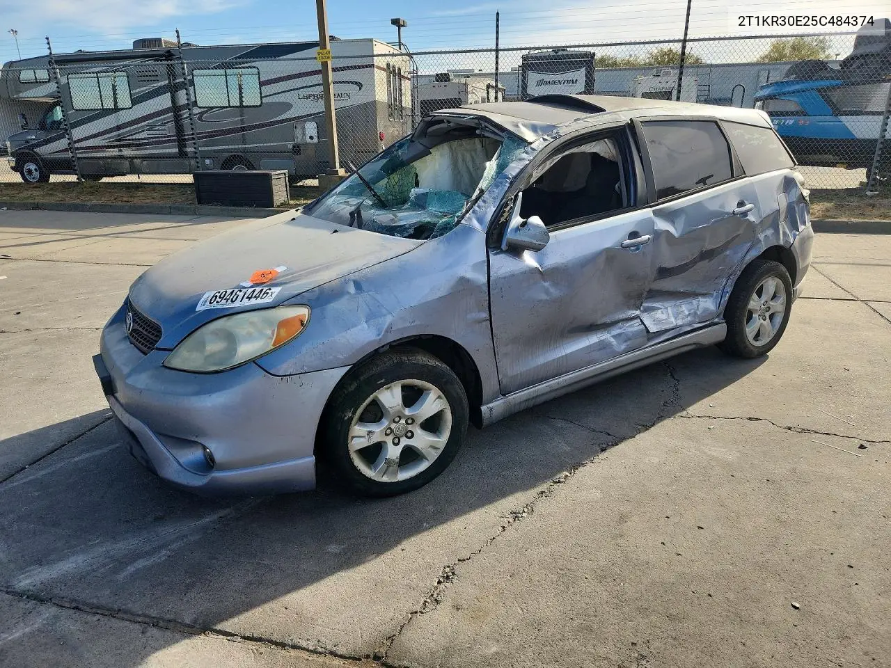 TOYOTA MATRIX 2005, VIN 2T1KR30E25C484374