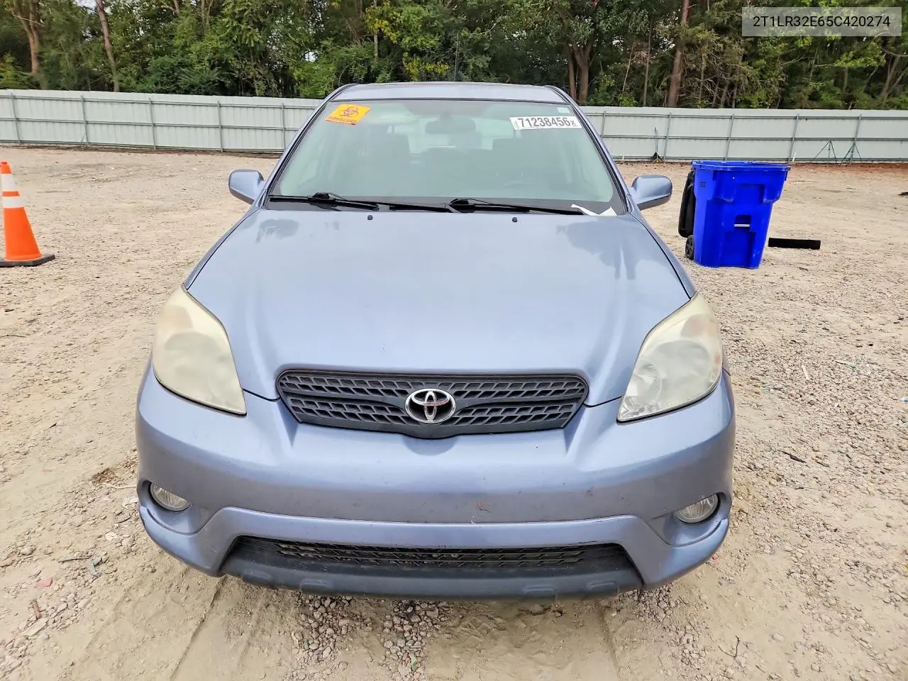 2005 TOYOTA MATRIX VIN 2T1LR32E65C420274 — фото 5