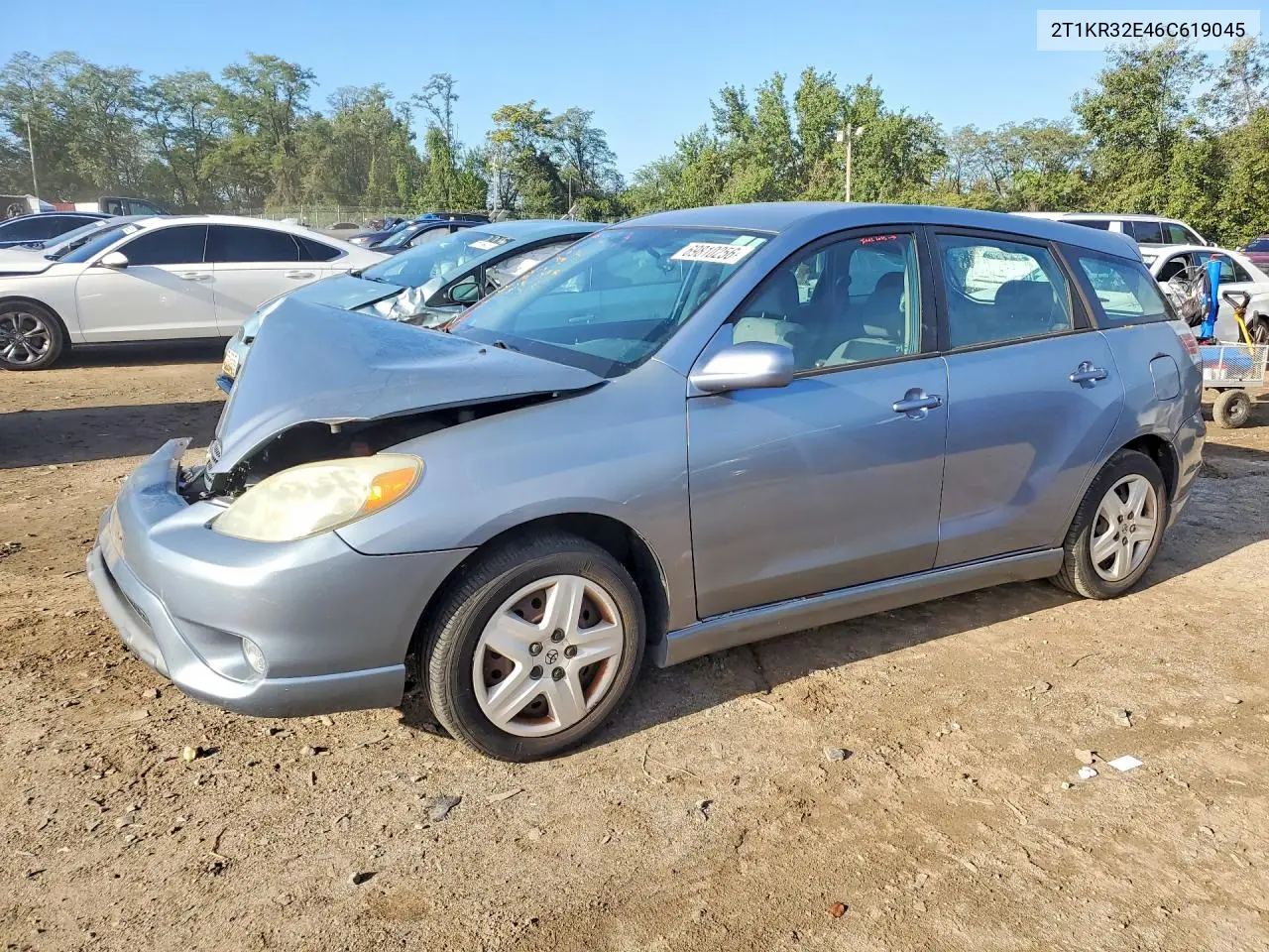 TOYOTA MATRIX 2006, VIN 2T1KR32E46C619045