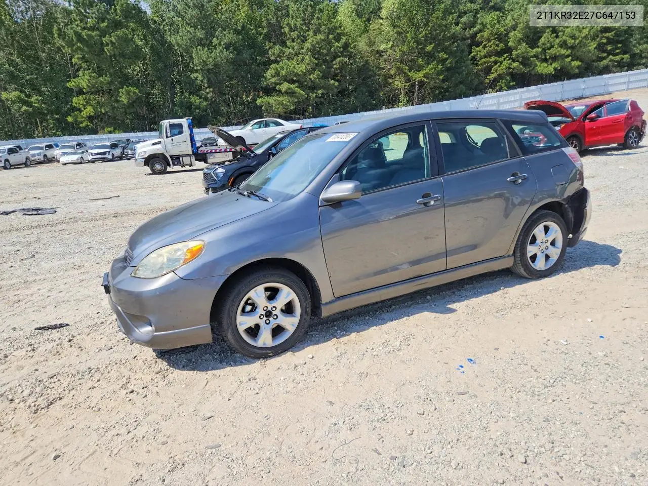 TOYOTA MATRIX 2007, VIN 2T1KR32E27C647153