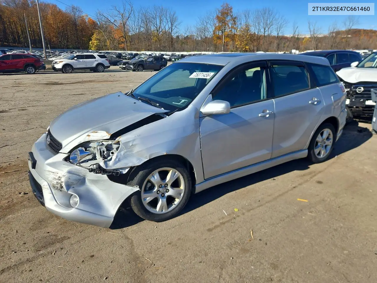 TOYOTA MATRIX 2007, VIN 2T1KR32E47C661460