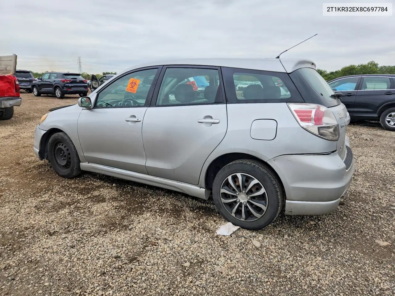 2008 TOYOTA MATRIX VIN 2T1KR32EX8C697784 — фото 2
