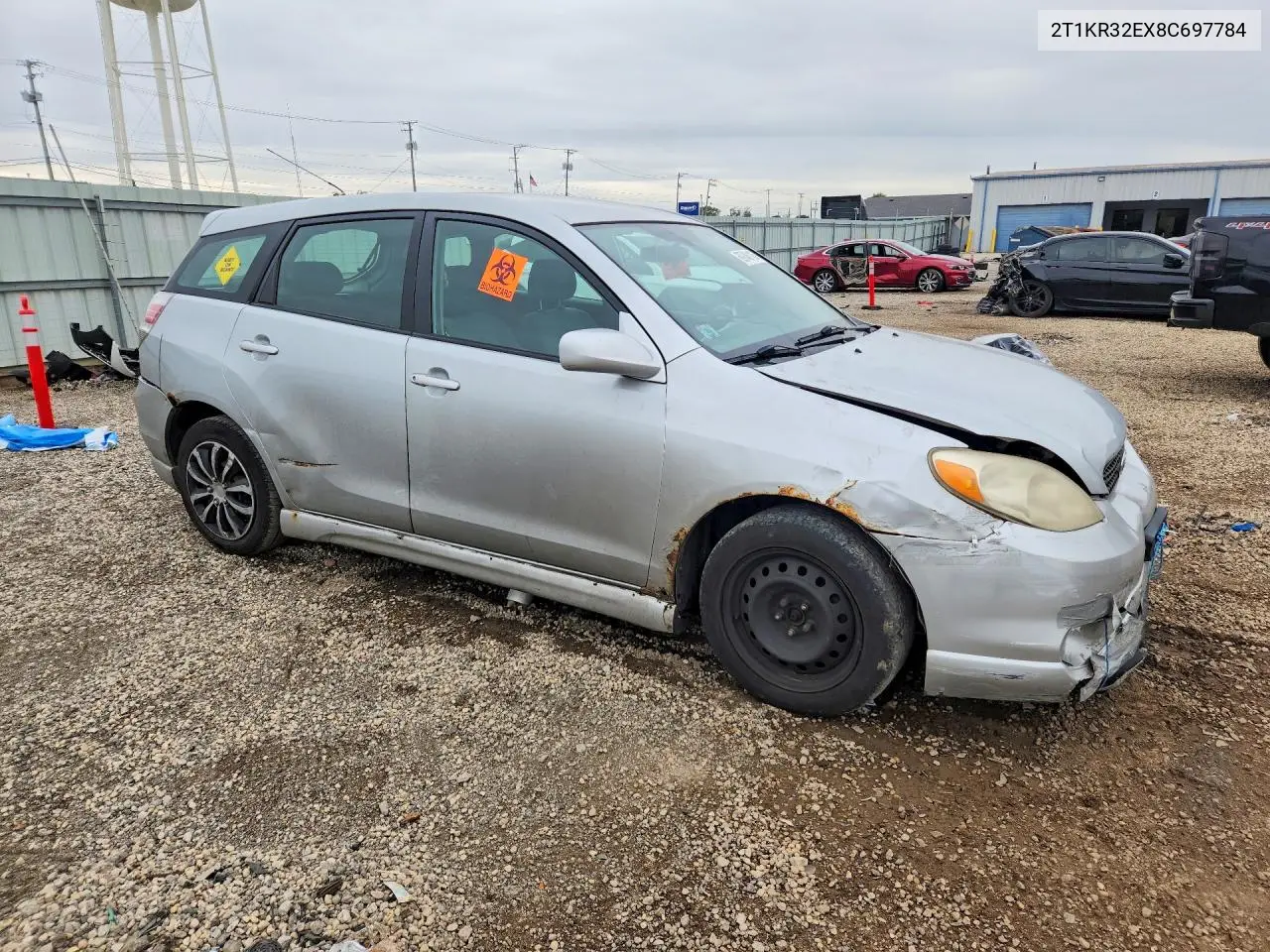 2008 TOYOTA MATRIX VIN 2T1KR32EX8C697784 — фото 4