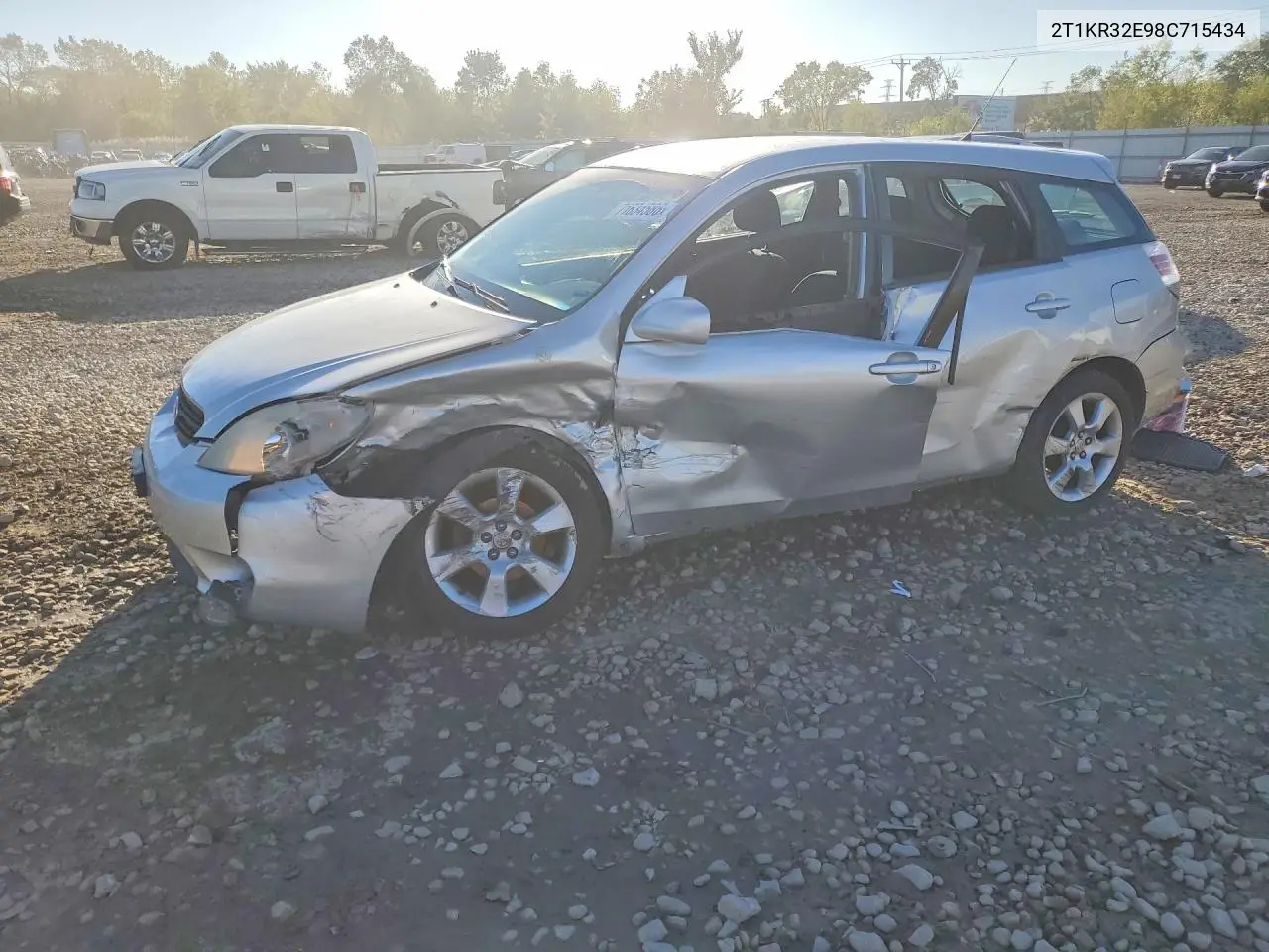 TOYOTA MATRIX 2008, VIN 2T1KR32E98C715434