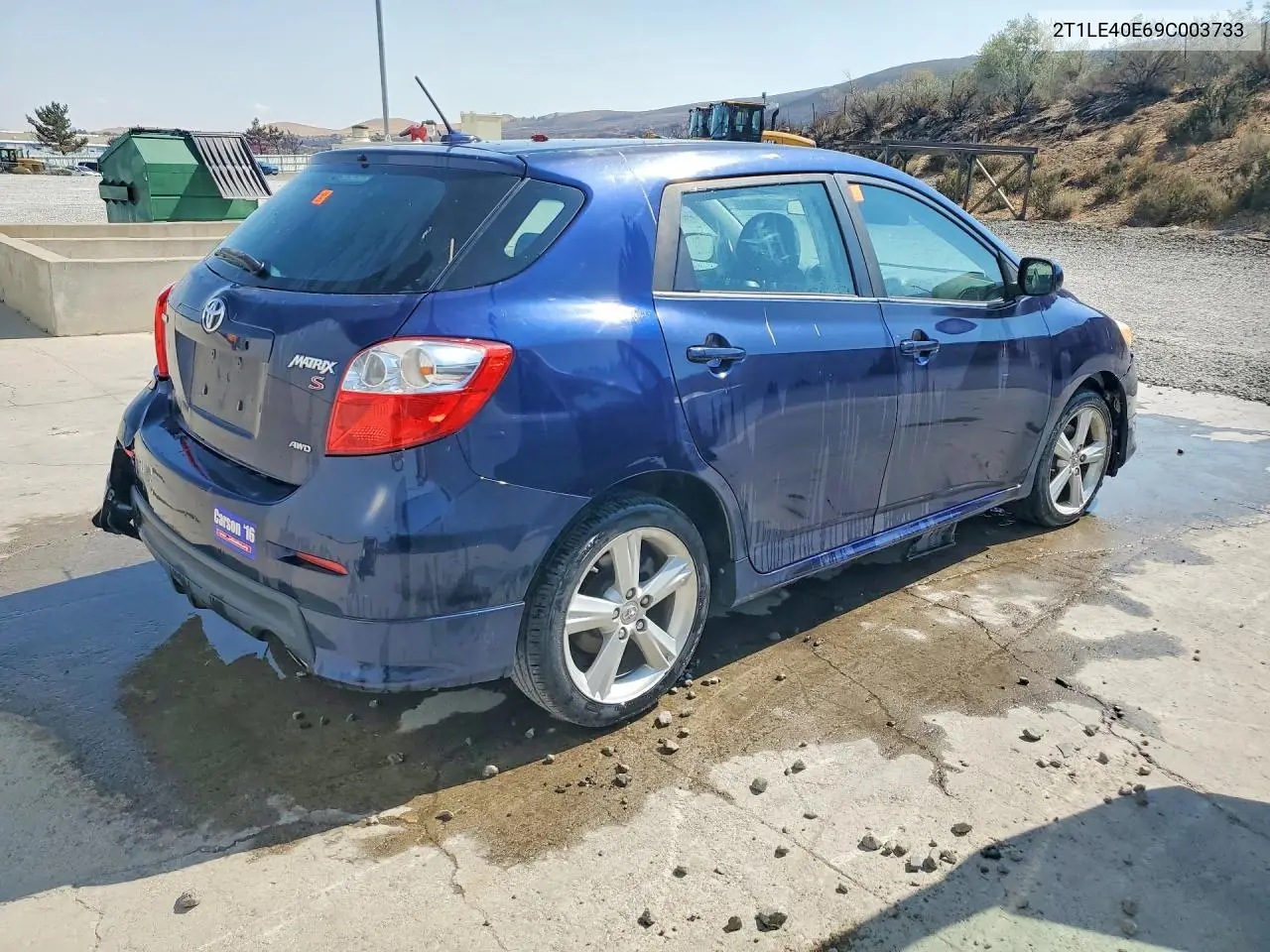 2009 TOYOTA MATRIX VIN 2T1LE40E69C003733 — фото 3