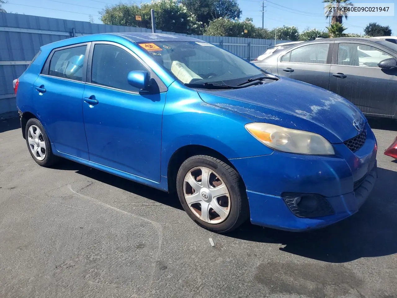 2009 TOYOTA MATRIX VIN 2T1KE40E09C021947 — фото 4