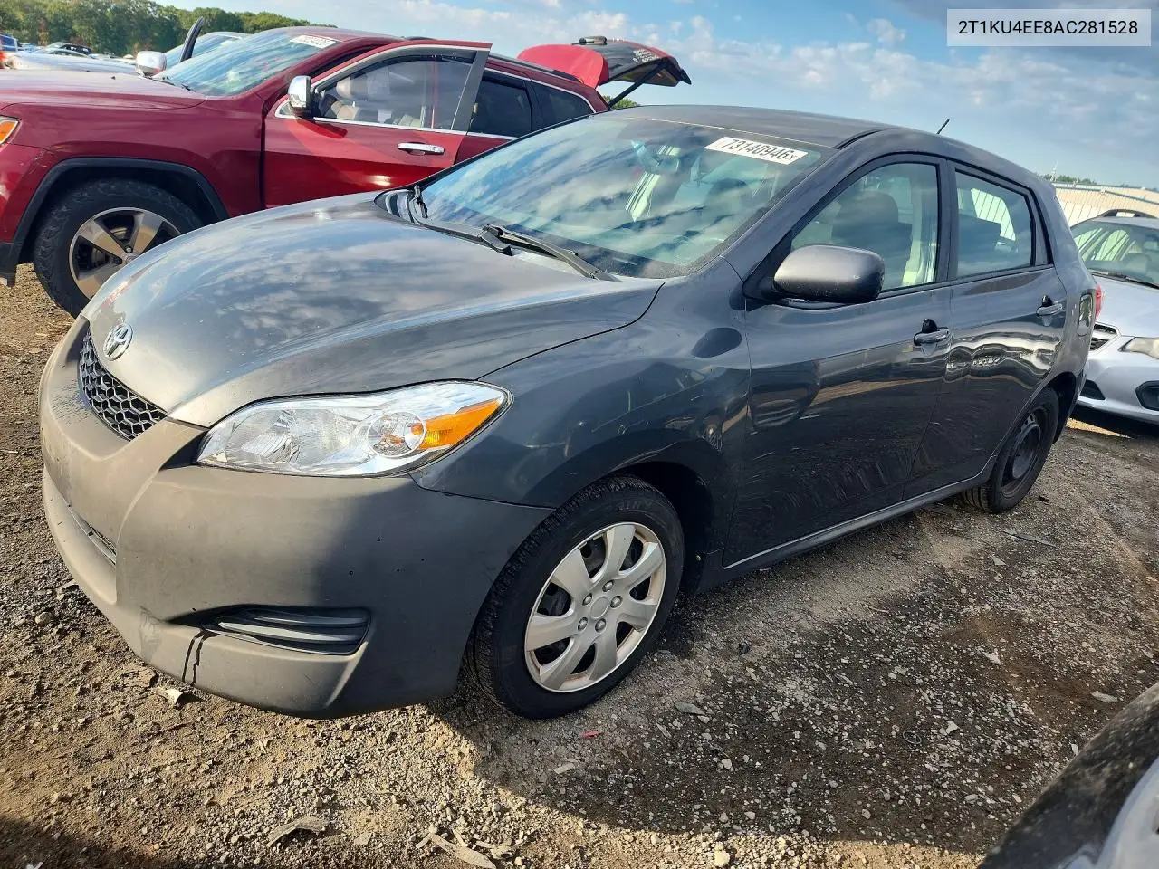 TOYOTA MATRIX 2010, VIN 2T1KU4EE8AC281528