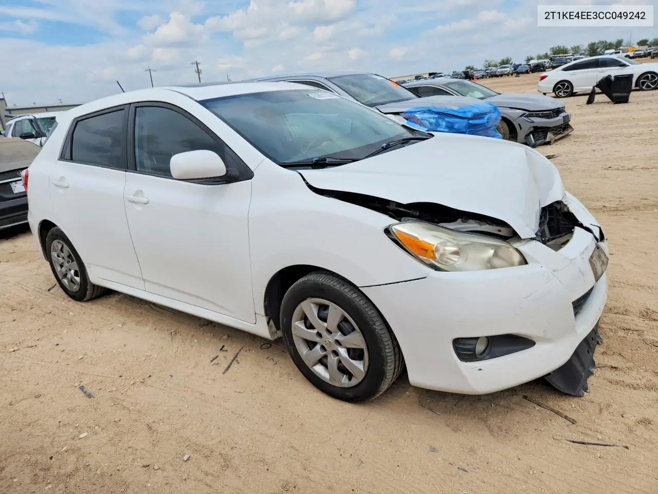 2012 TOYOTA MATRIX VIN 2T1KE4EE3CC049242 — фото 4