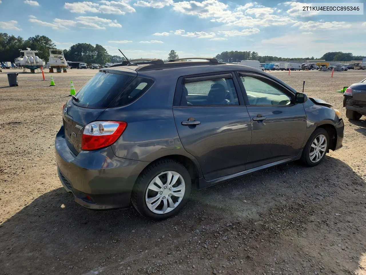 2012 TOYOTA MATRIX VIN 2T1KU4EE0CC895346 — фото 3