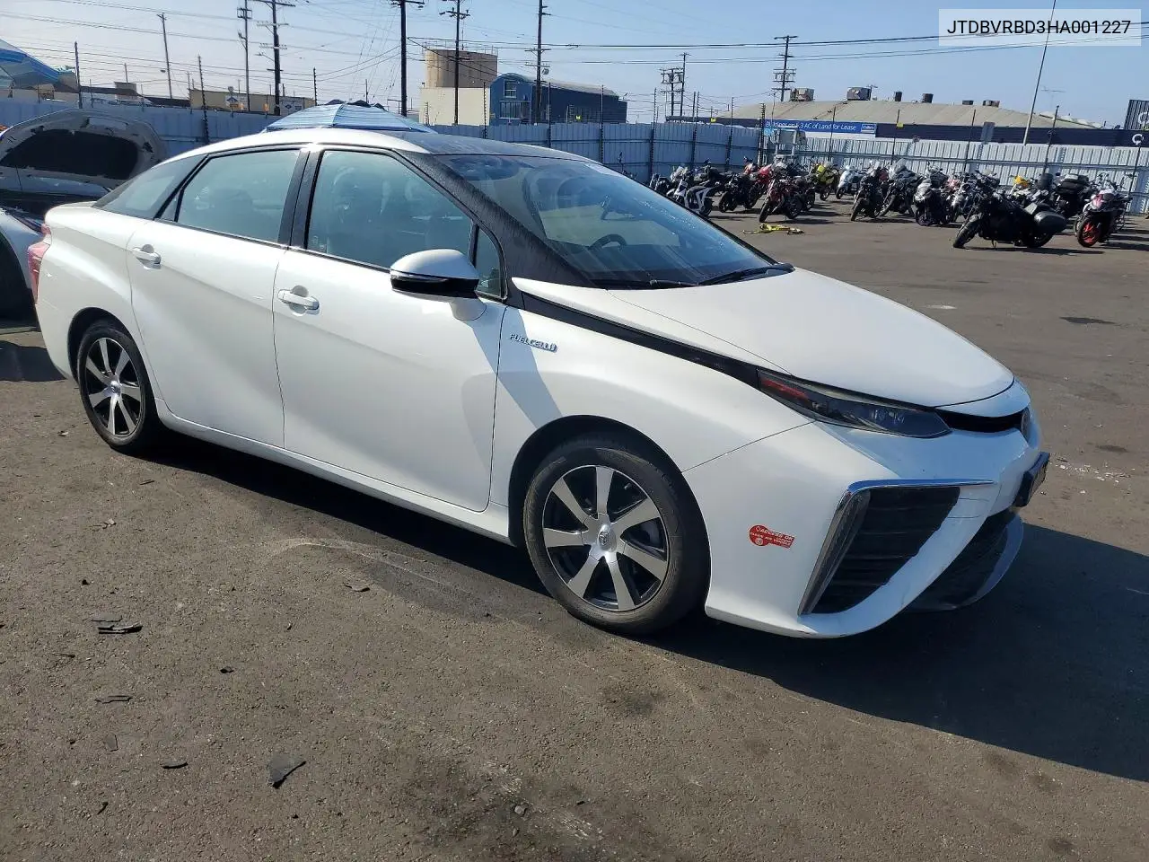 2017 TOYOTA MIRAI VIN JTDBVRBD3HA001227 — фото 4