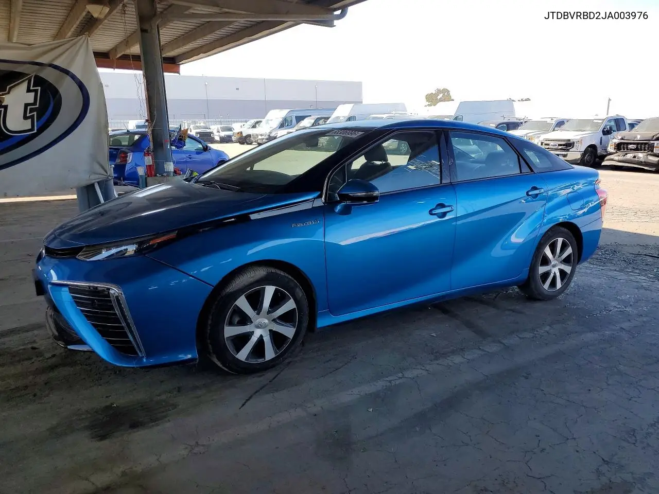 TOYOTA MIRAI 2018, VIN JTDBVRBD2JA003976