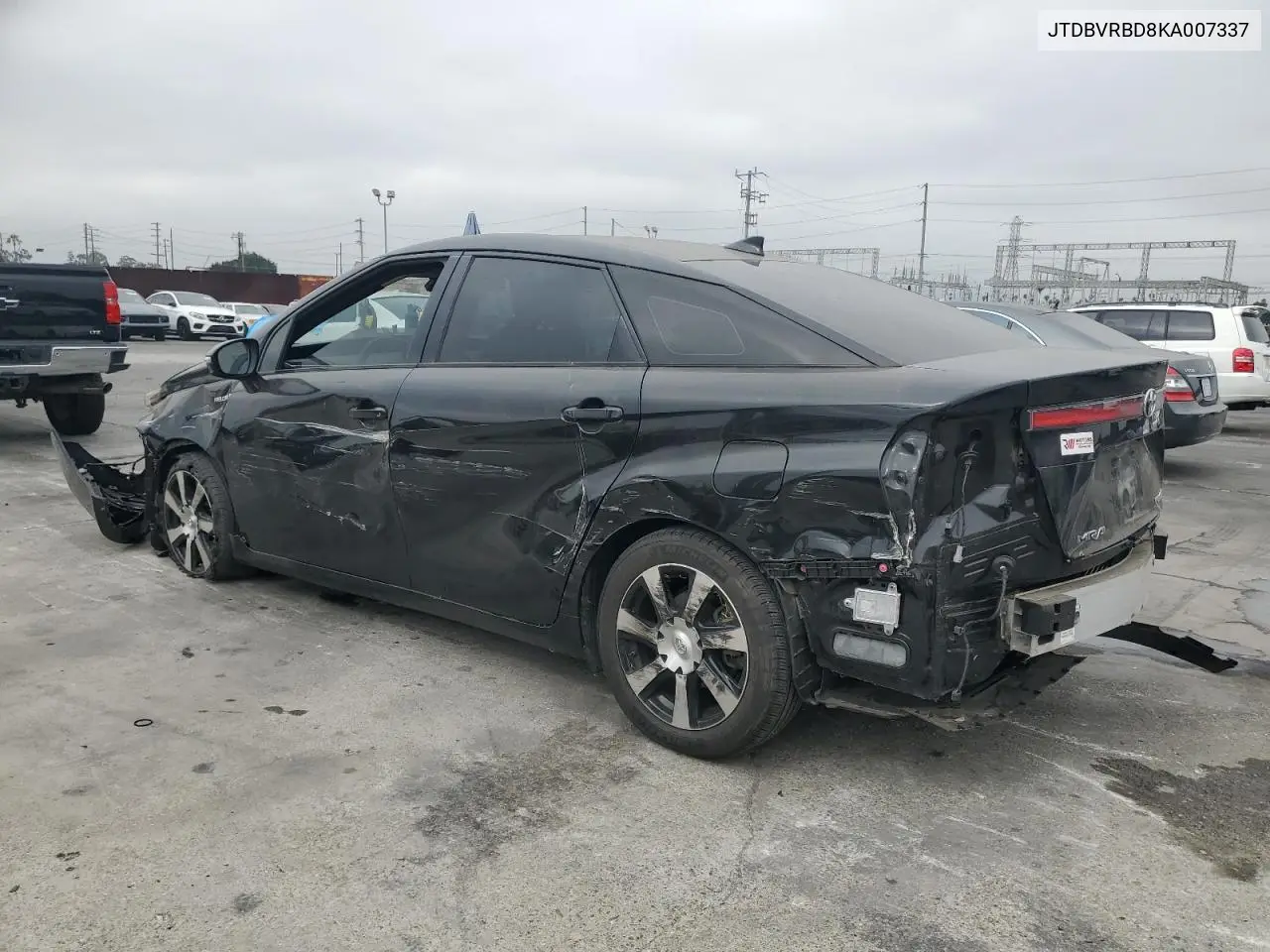 2019 TOYOTA MIRAI VIN JTDBVRBD8KA007337 — фото 2