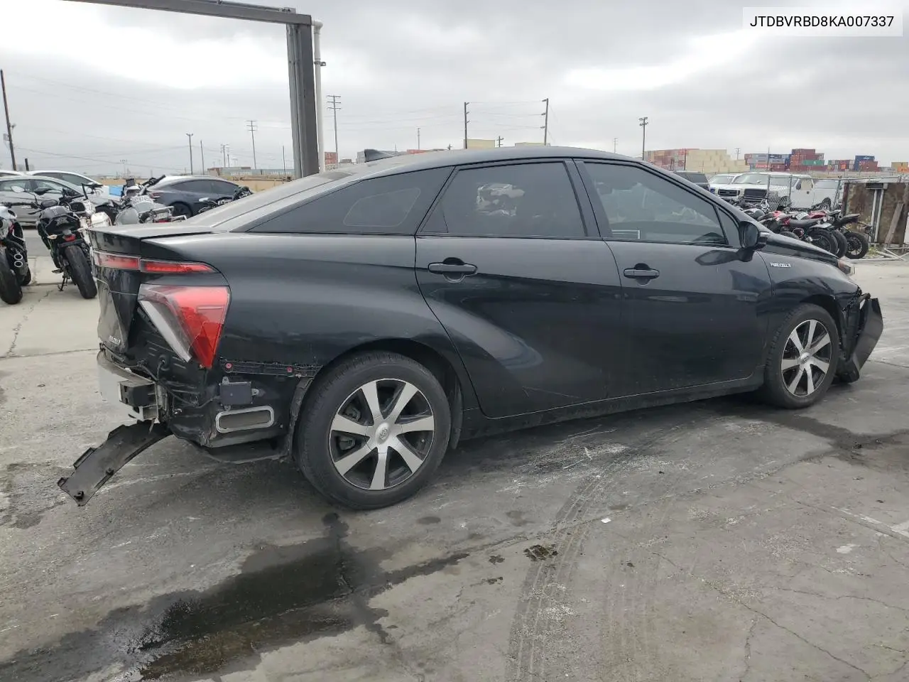 2019 TOYOTA MIRAI VIN JTDBVRBD8KA007337 — фото 3