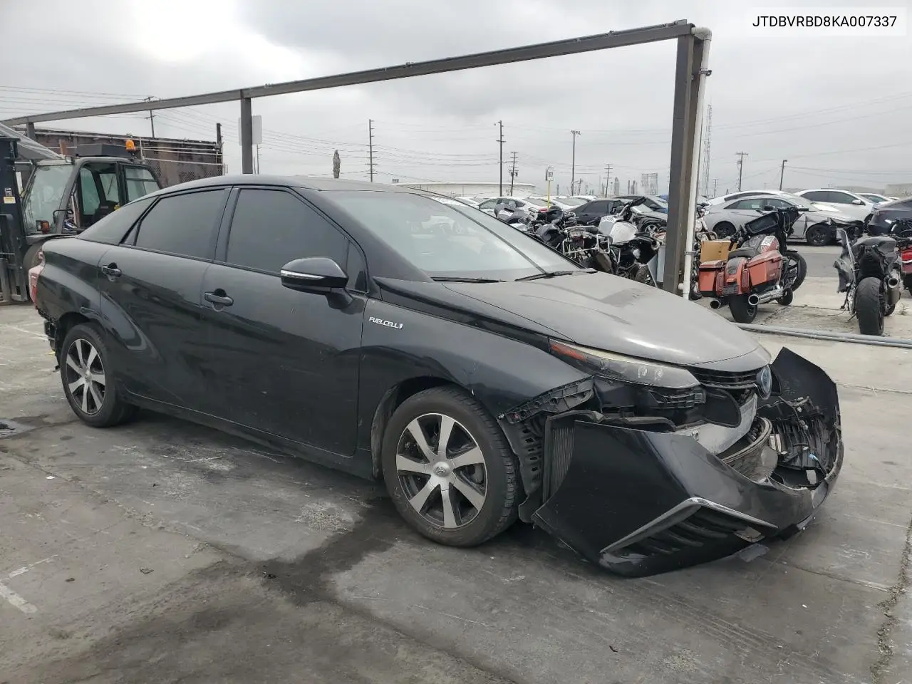 2019 TOYOTA MIRAI VIN JTDBVRBD8KA007337 — фото 4