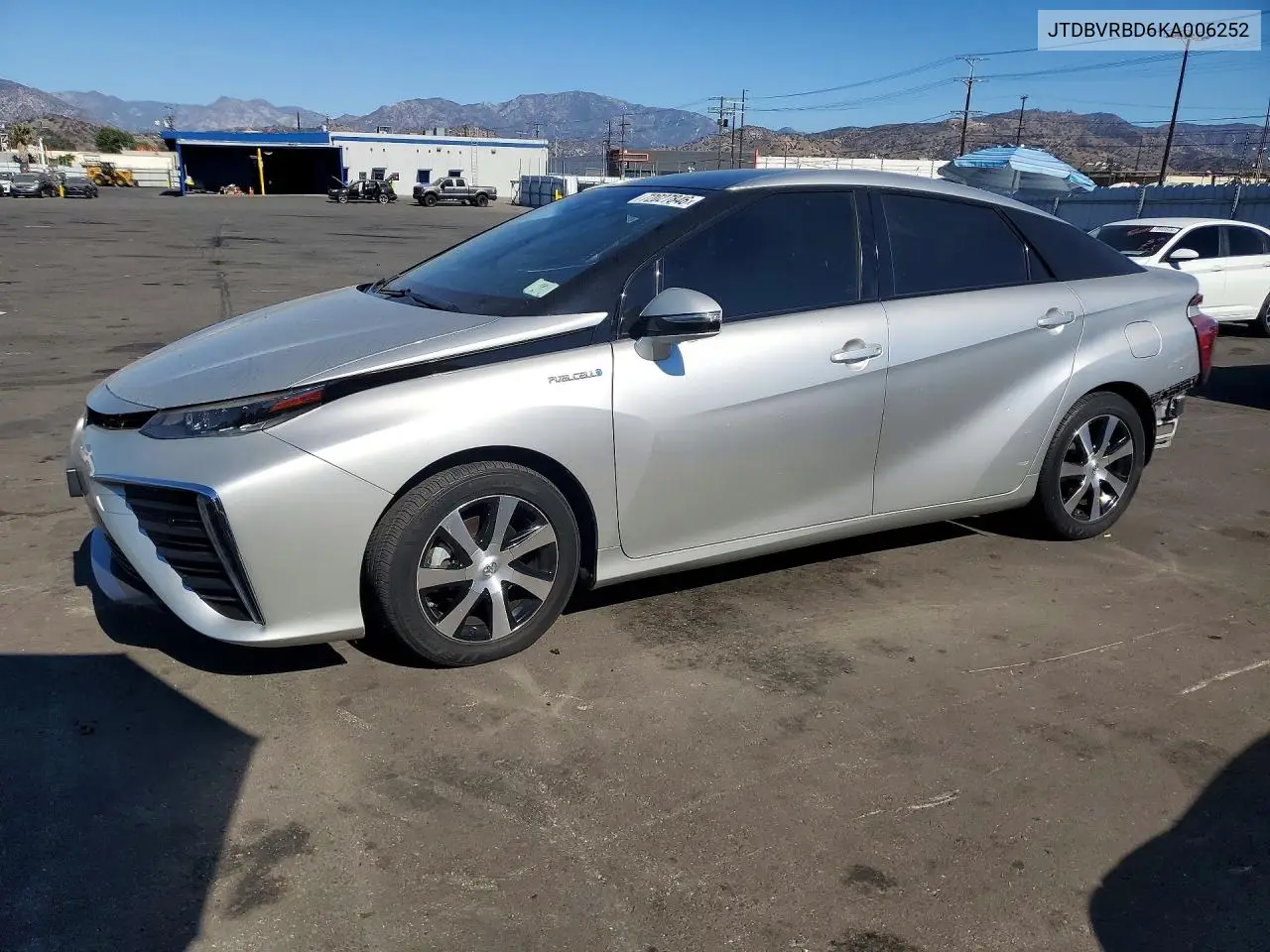 TOYOTA MIRAI 2019, VIN JTDBVRBD6KA006252