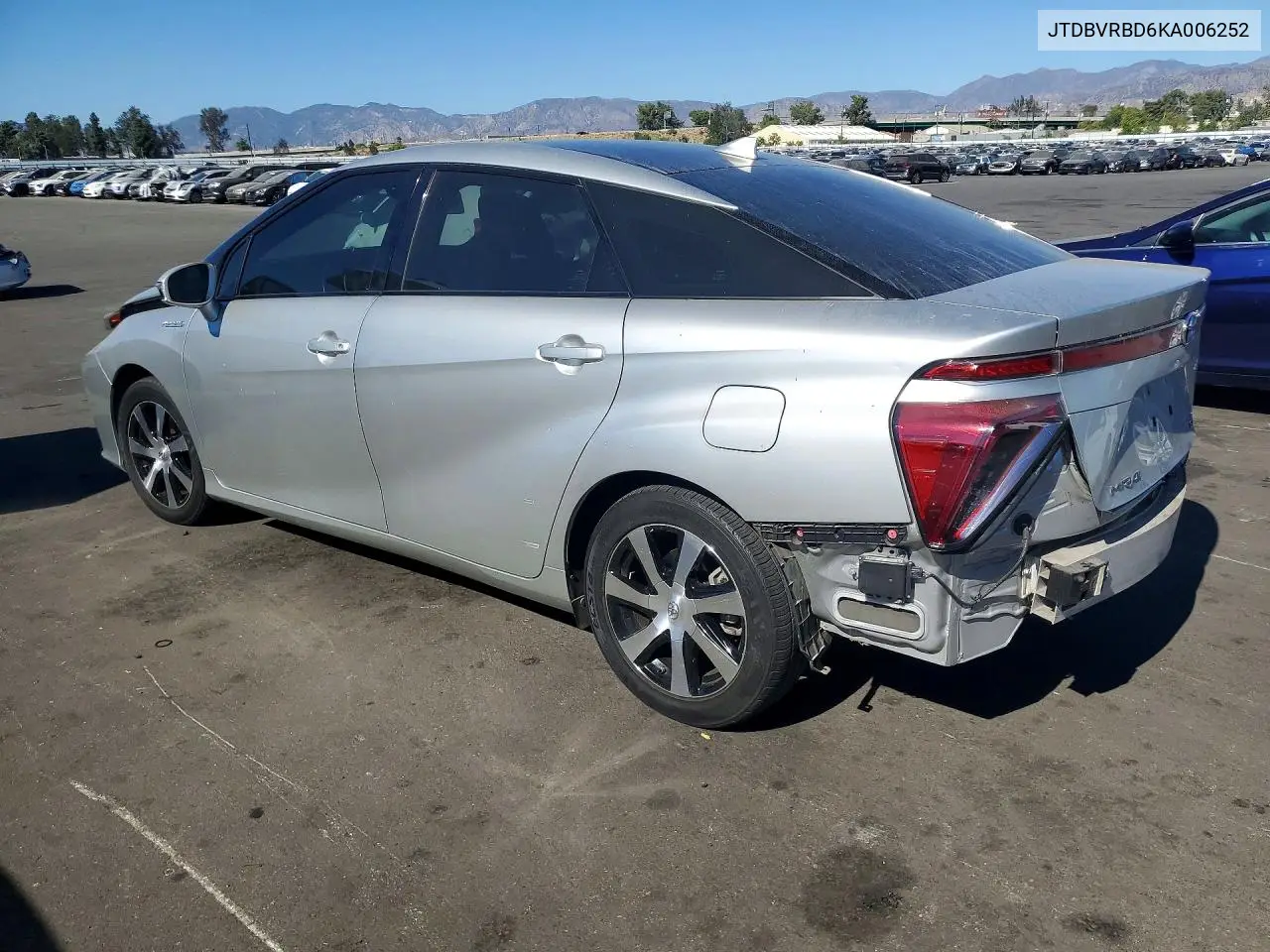 2019 TOYOTA MIRAI VIN JTDBVRBD6KA006252 — фото 2