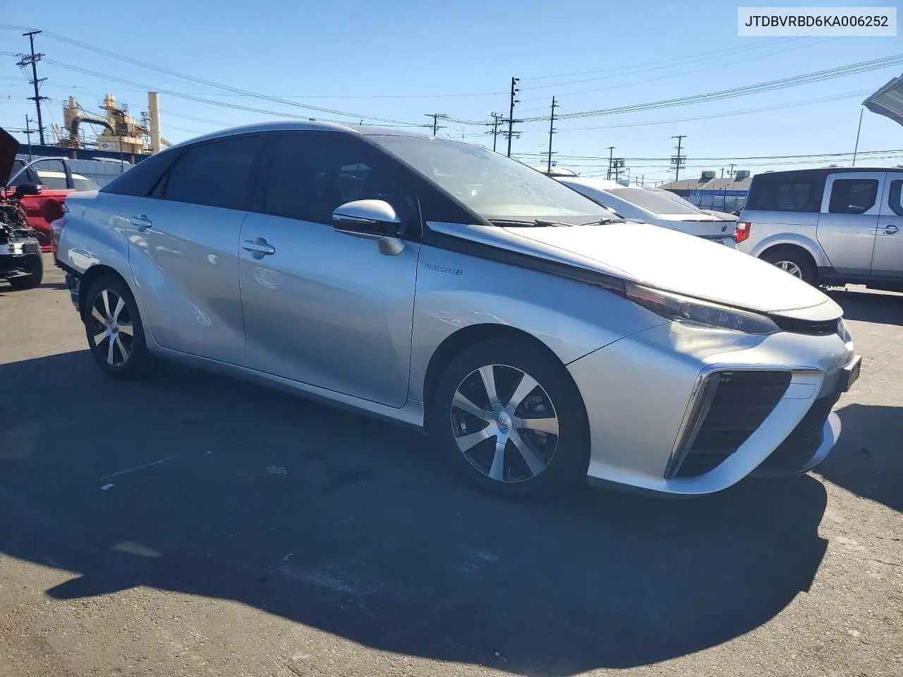 2019 TOYOTA MIRAI VIN JTDBVRBD6KA006252 — фото 4
