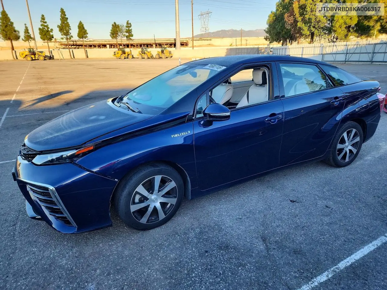 TOYOTA MIRAI 2019, VIN JTDBVRBD8KA006317