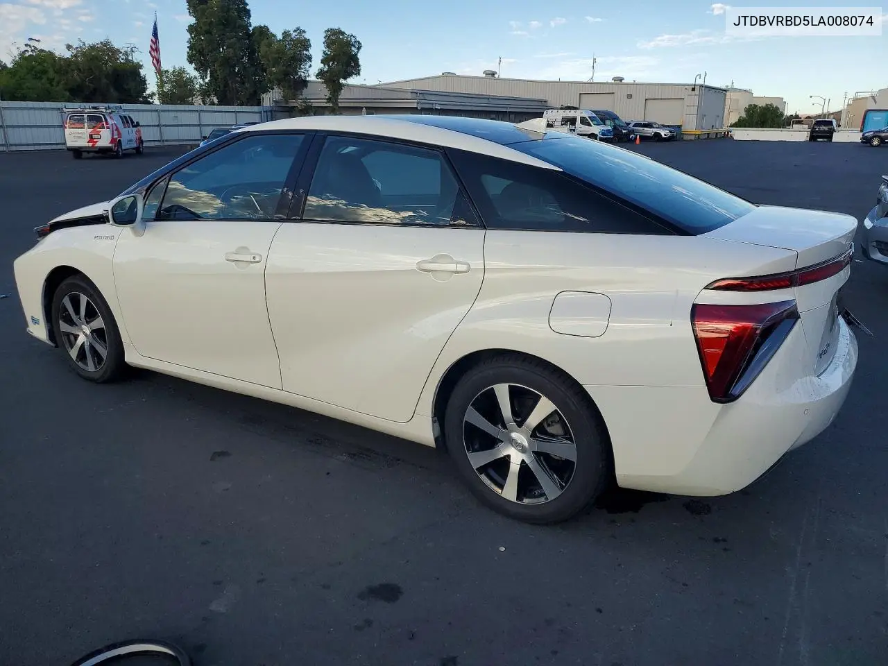 2020 TOYOTA MIRAI VIN JTDBVRBD5LA008074 — фото 2