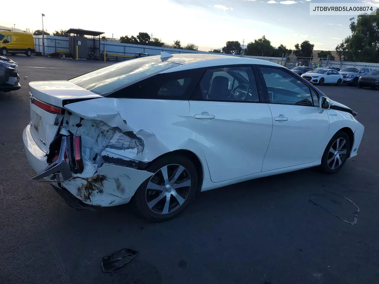 2020 TOYOTA MIRAI VIN JTDBVRBD5LA008074 — фото 3