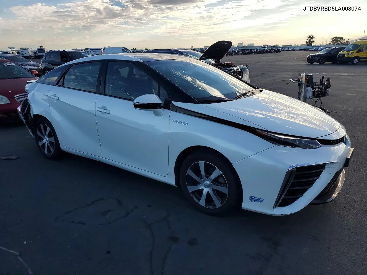 2020 TOYOTA MIRAI VIN JTDBVRBD5LA008074 — фото 4